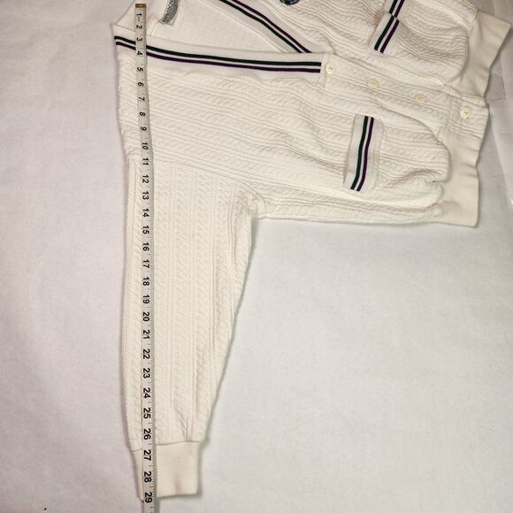 Wimbledon Tennis Championship Sweater Women's Small Cable-Knit Kent & Curwen - Picture 7 of 9